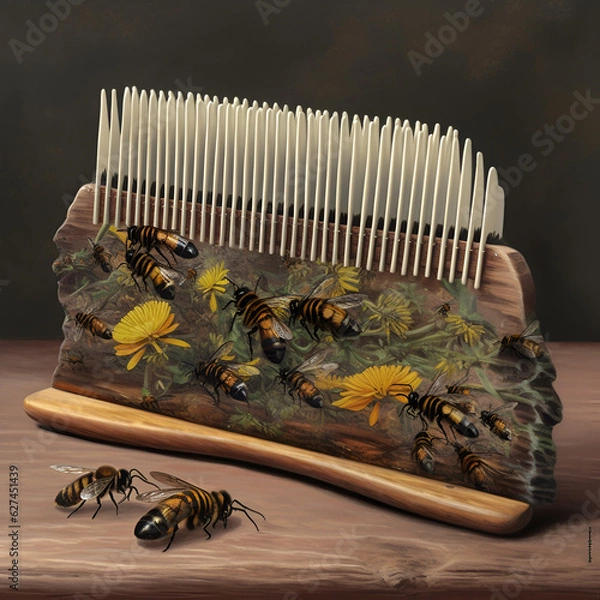 Obraz bee on a board