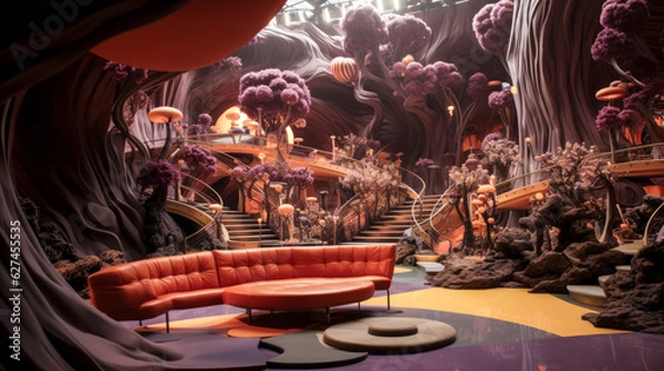 Fototapeta He opened the Wonka Chocolate Factory to the surprise of all.