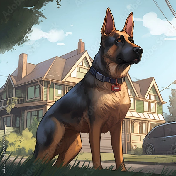 Obraz german shepherd dog