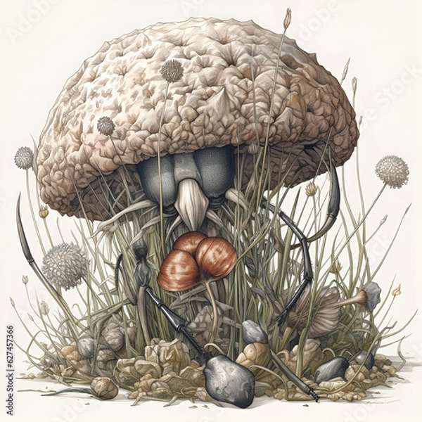 Obraz mushrooms in a basket