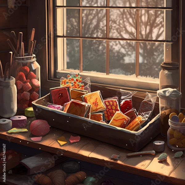 Obraz breakfast in the garden