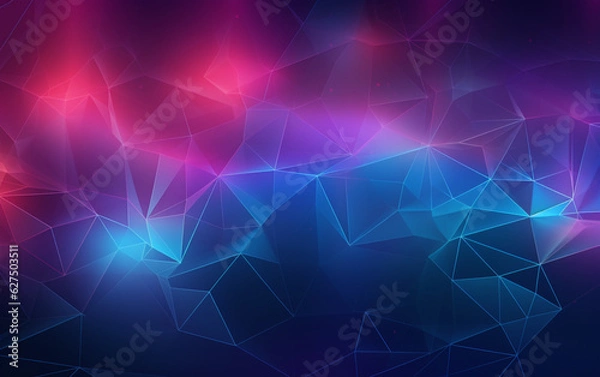Fototapeta Gradient abstract style wireframe background