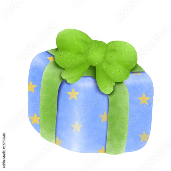 Fototapeta blue gift box