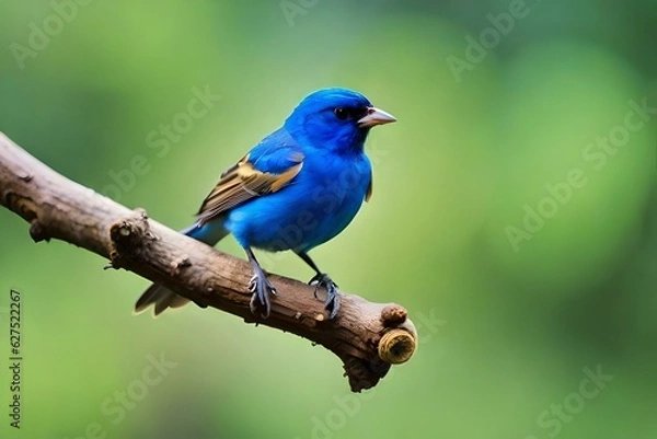 Obraz blue bird on a branch