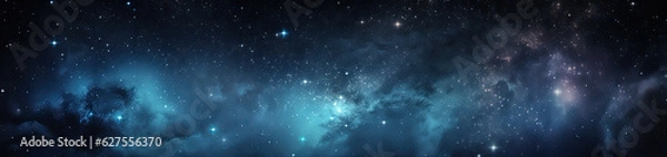 Fototapeta Universe panoramic view. Generative AI