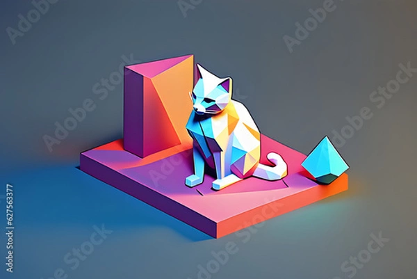 Obraz cat Generative AI