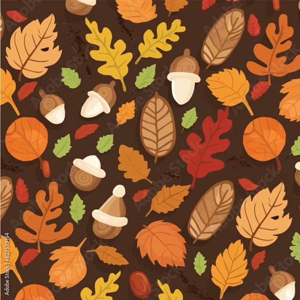 Fototapeta Autumnal Forest Pattern