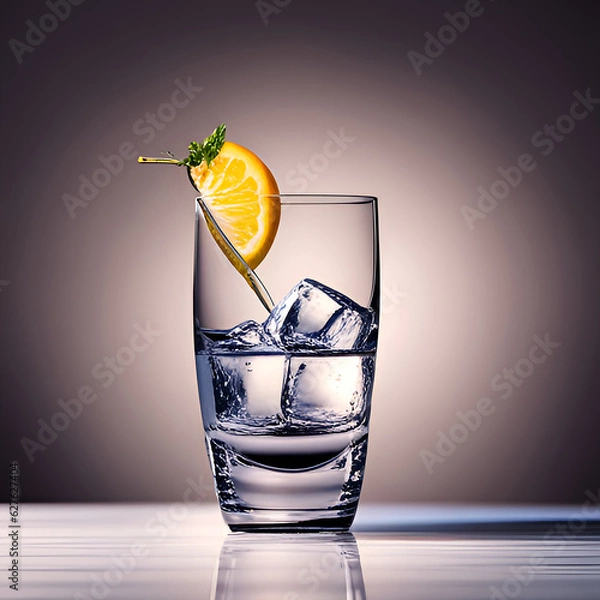 Fototapeta Lemon water.
Generative AI