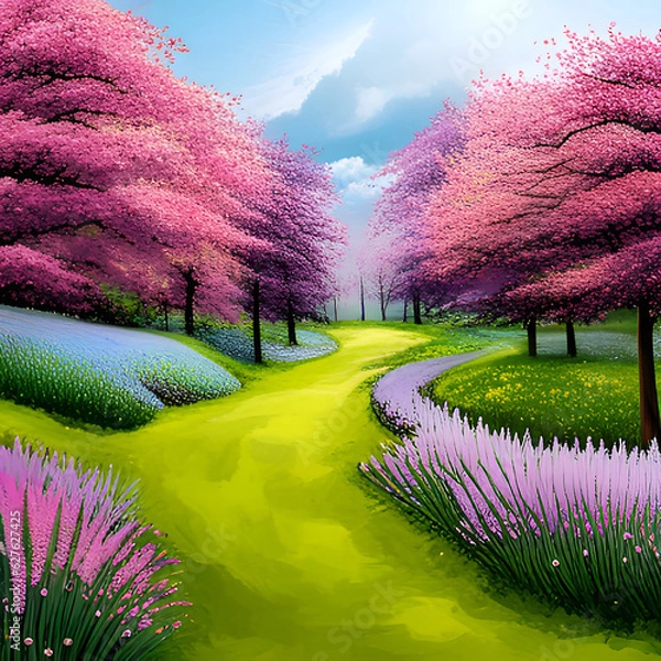 Fototapeta Flower load.
Generative AI