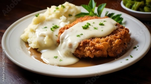 Fototapeta Chicken fried steak