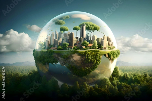 Obraz A sustainable and environmentally friendly technology that will help us protect our planet.