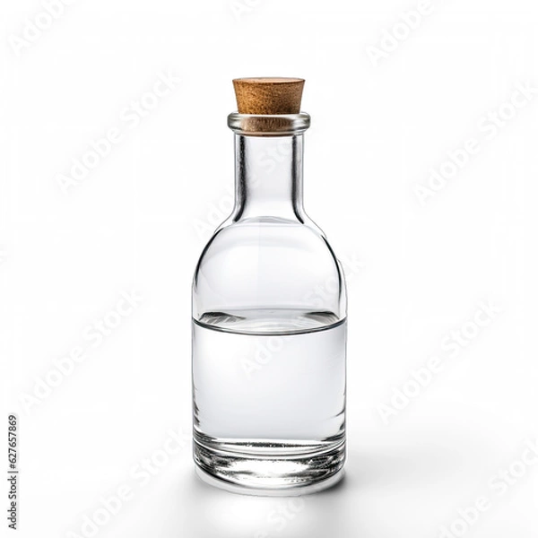 Obraz White vinegar isolated on transparent background 
