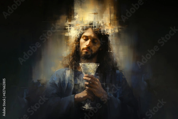 Fototapeta Sacrament: The Eucharist, Holy Communion, Lord's Supper. "The blood of my covenant, which is poured out for many"