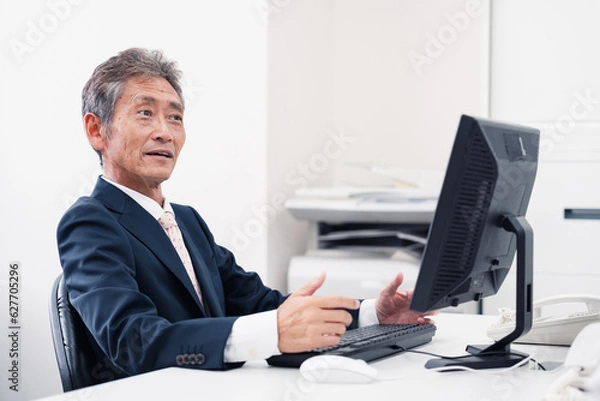 Fototapeta 優しい雰囲気の上司