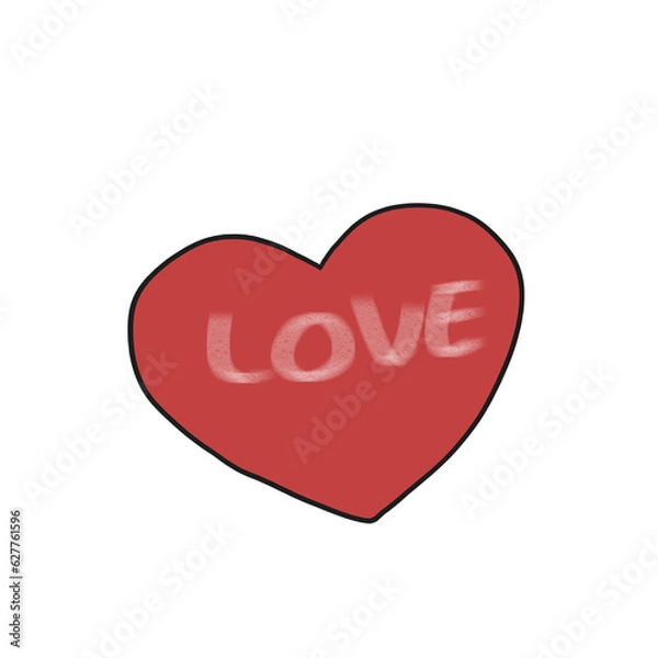 Fototapeta red heart