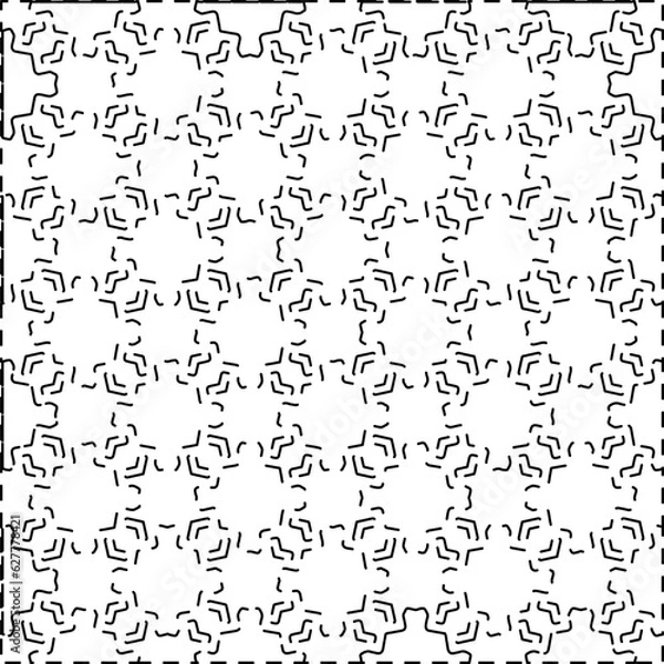 Fototapeta Dashes lines. Grunge texture. Black and white pattern. Abstract background for web page, textures, card, poster, fabric, textile.