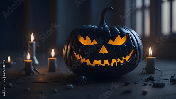 Fototapeta DARK PUMPKIN HALLOWEEN ART