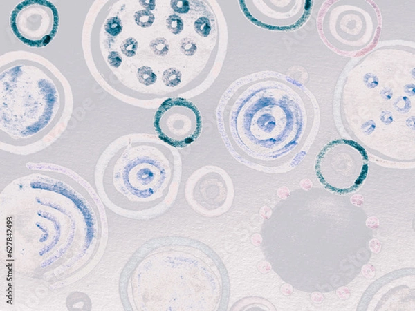 Fototapeta Dot Pattern Small. Ink Texture. Grey Circle. Grey