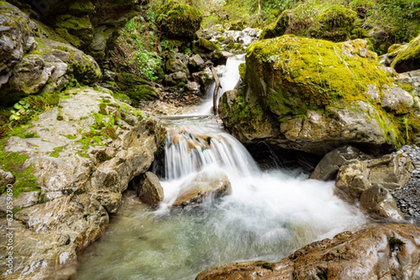 Obraz waterfall in the mountains