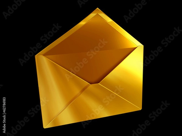 Fototapeta golden envelope