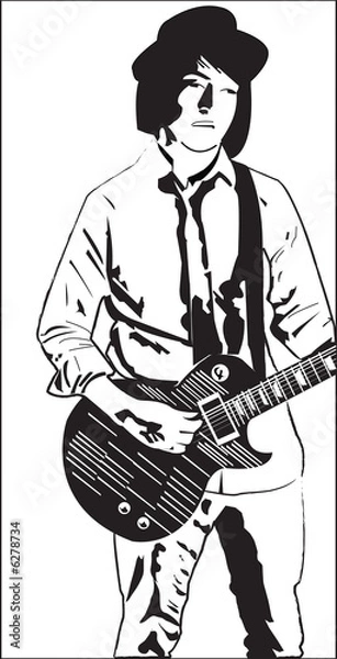 Fototapeta Man playing guitar