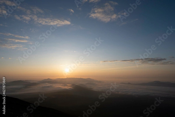 Fototapeta 富士山と雲海
