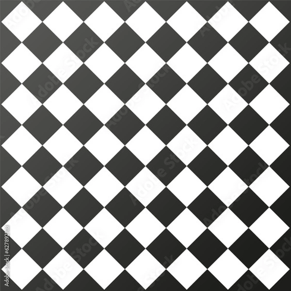 Fototapeta Seamlessly repeatable background. Checkered background with tilted squares. Vector illustration. EPS 10.