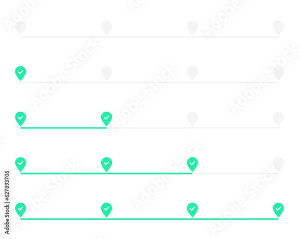 Obraz 3 timeline, step or progress infographic