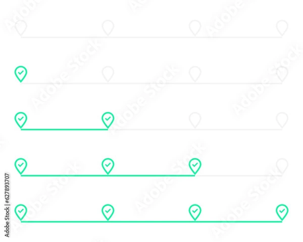 Obraz 3 timeline, step or progress infographic