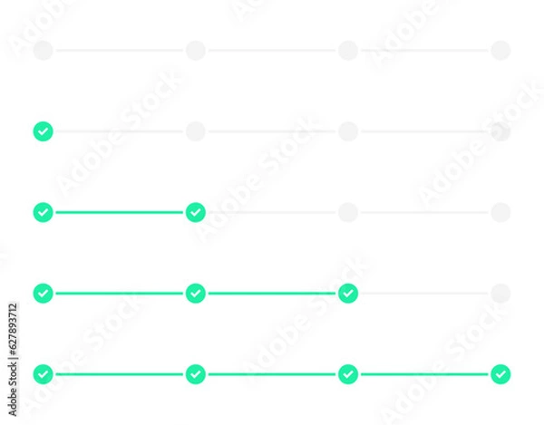 Obraz 3 timeline, step or progress infographic