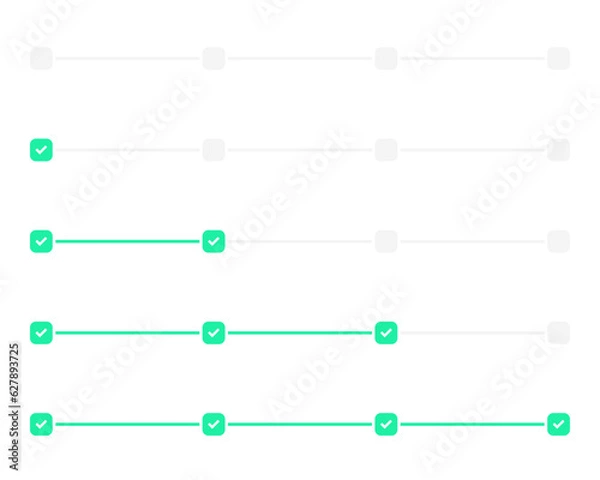Obraz 3 timeline, step or progress infographic