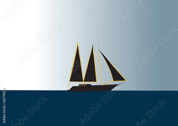 Fototapeta sail boat