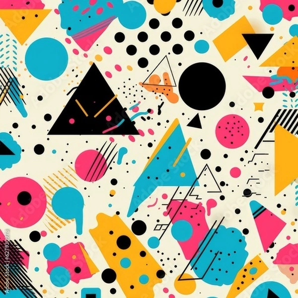 Fototapeta Abstract seamless pattern colorful texture effect