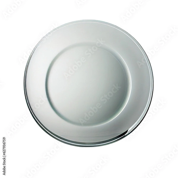 Fototapeta Plate isolated on transparent background