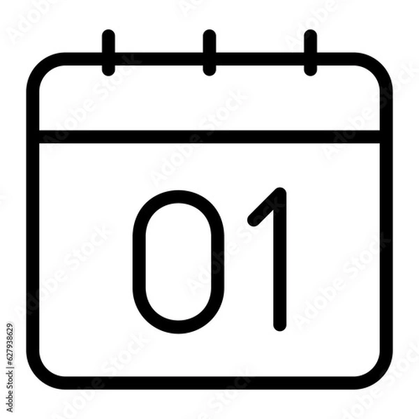 Obraz calendar line icon