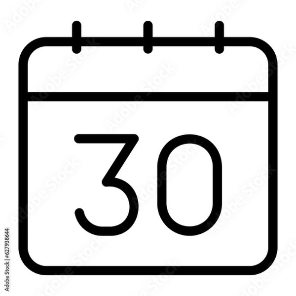 Obraz calendar line icon