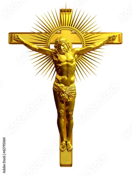 Obraz golden Crucifix
