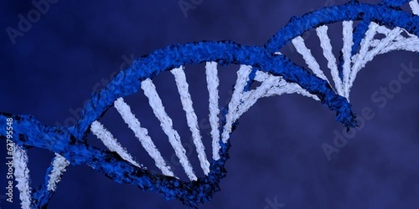 Obraz DNA double helix on a blue background