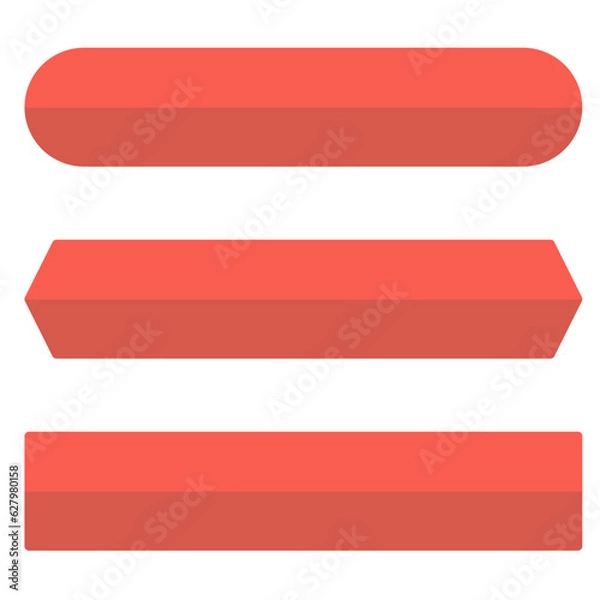 Fototapeta blank button element design, blank banner design 