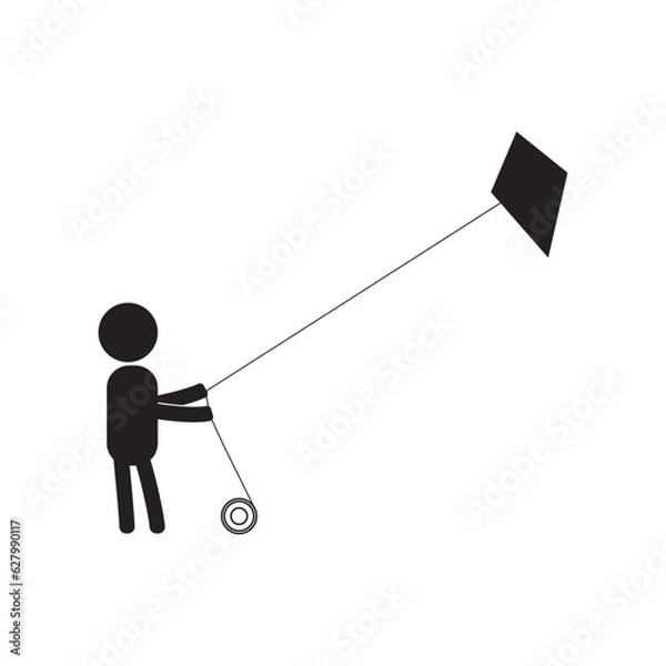 Obraz kite icon vector