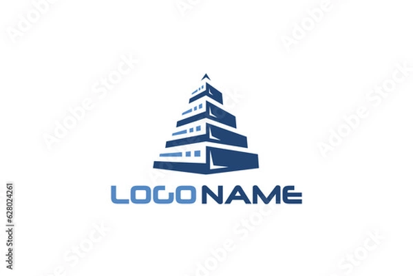 Fototapeta Networking Server Logo Design - Technology Logo Design