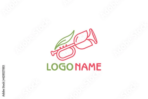 Obraz Music Logo Design - Music Logo Design Template

