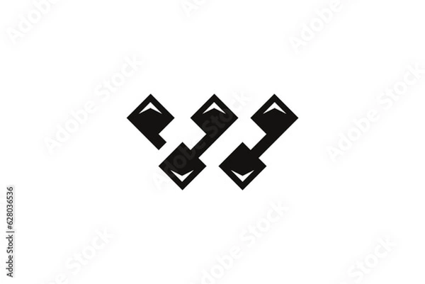 Fototapeta Letter W Logo Design - Logo Design Template	

