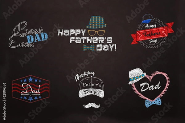 Obraz Fathter's day -  Love dad design collection