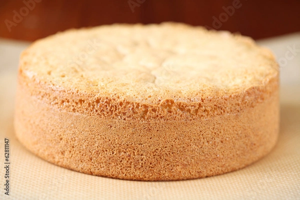 Fototapeta Biscuit Sponge Cake