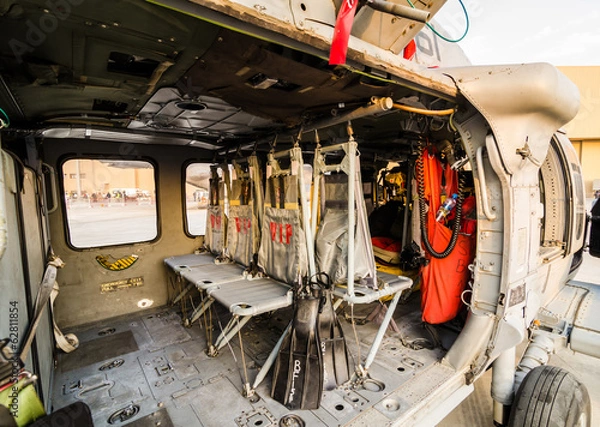 Obraz Blackhawk Helicopter - Interior View