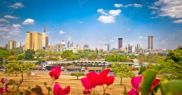Obraz Panoramic view on Nairobi , Kenia.