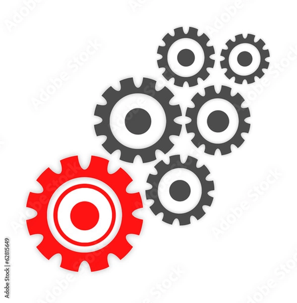 Fototapeta Abstract cogs - gears