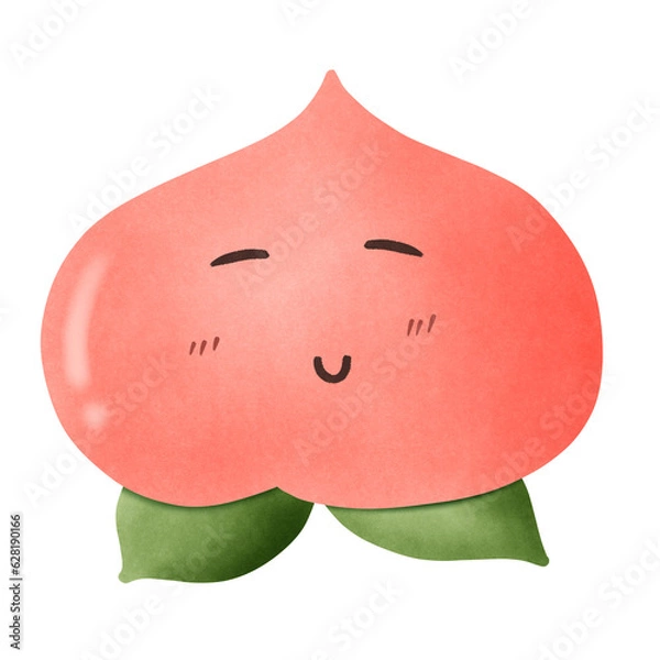 Fototapeta Peach cartoon 