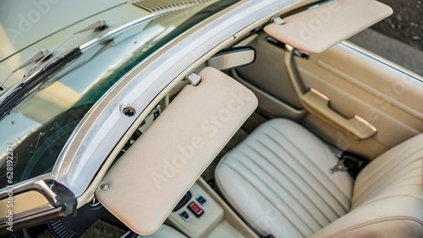 Obraz Convertible car sun visor